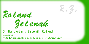roland zelenak business card