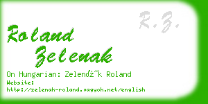 roland zelenak business card